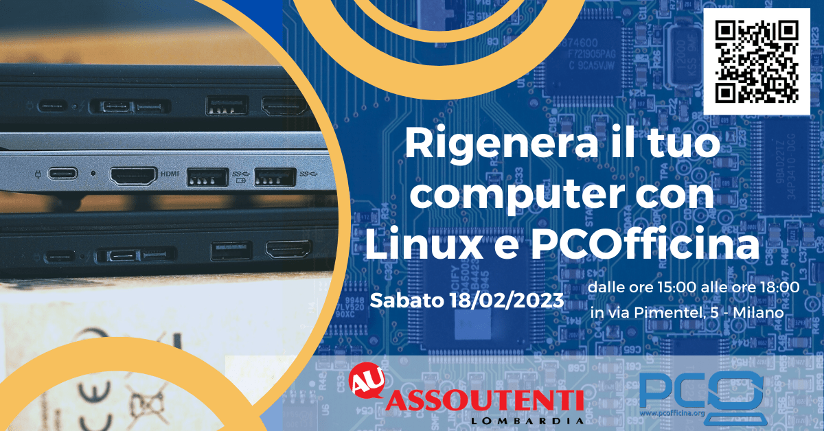 Laboratorio gratuito: Rigenera il tuo computer con Linux e PCOfficina